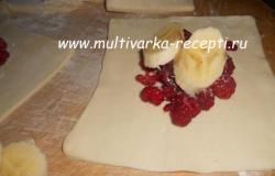 Слоеные пирожки в мультиварке-скороварке Как испечь слоеное тесто в мультиварке